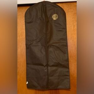 JOY MANGANO brown Dual zippered hanging garment bag LNWOT